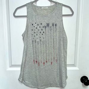 Bundle of 2 Maurices 4th of July and an orange old navy tank top ladies size S